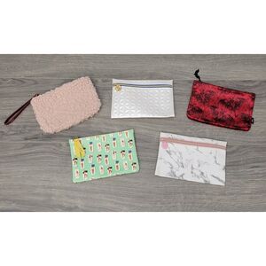IPSY Mixed Set of 5 Unique Design Collectible Glam Bags